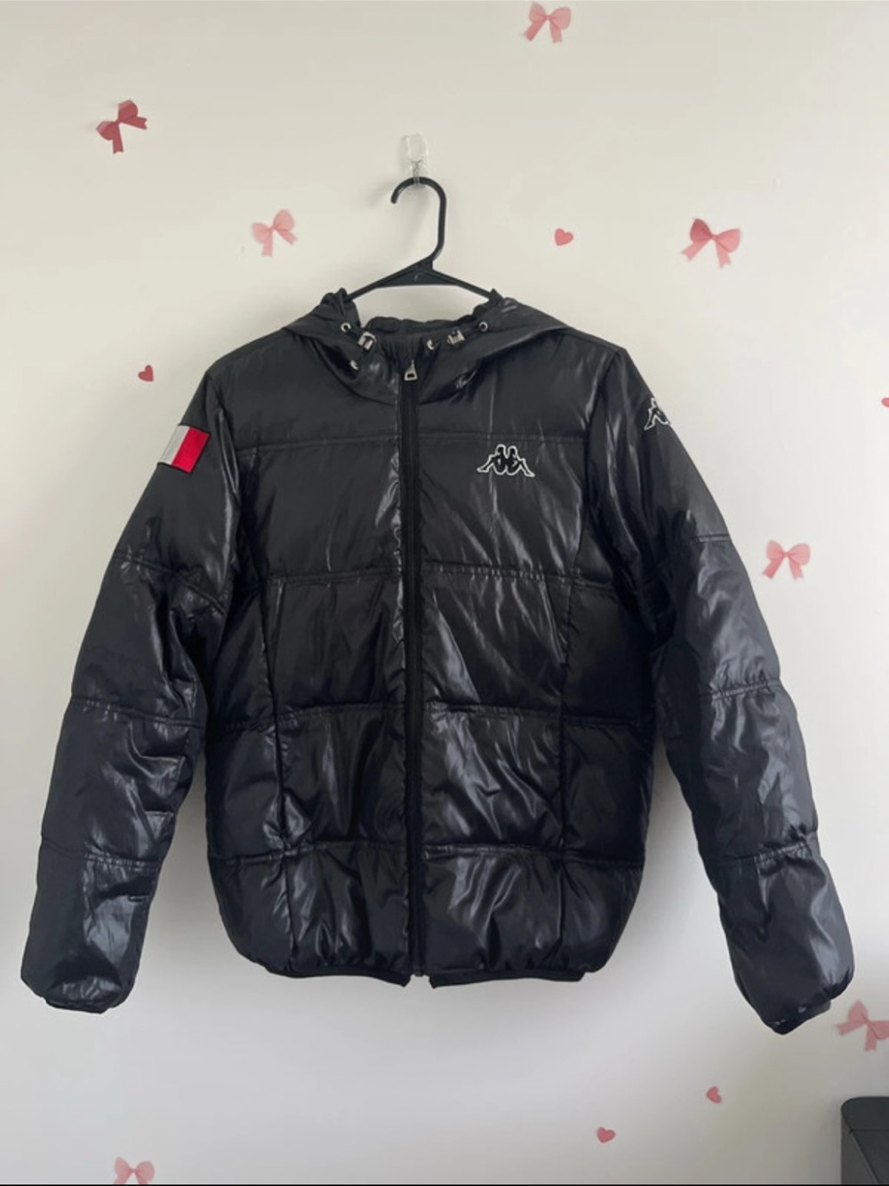 Kappa Black Puffer Jacket Small